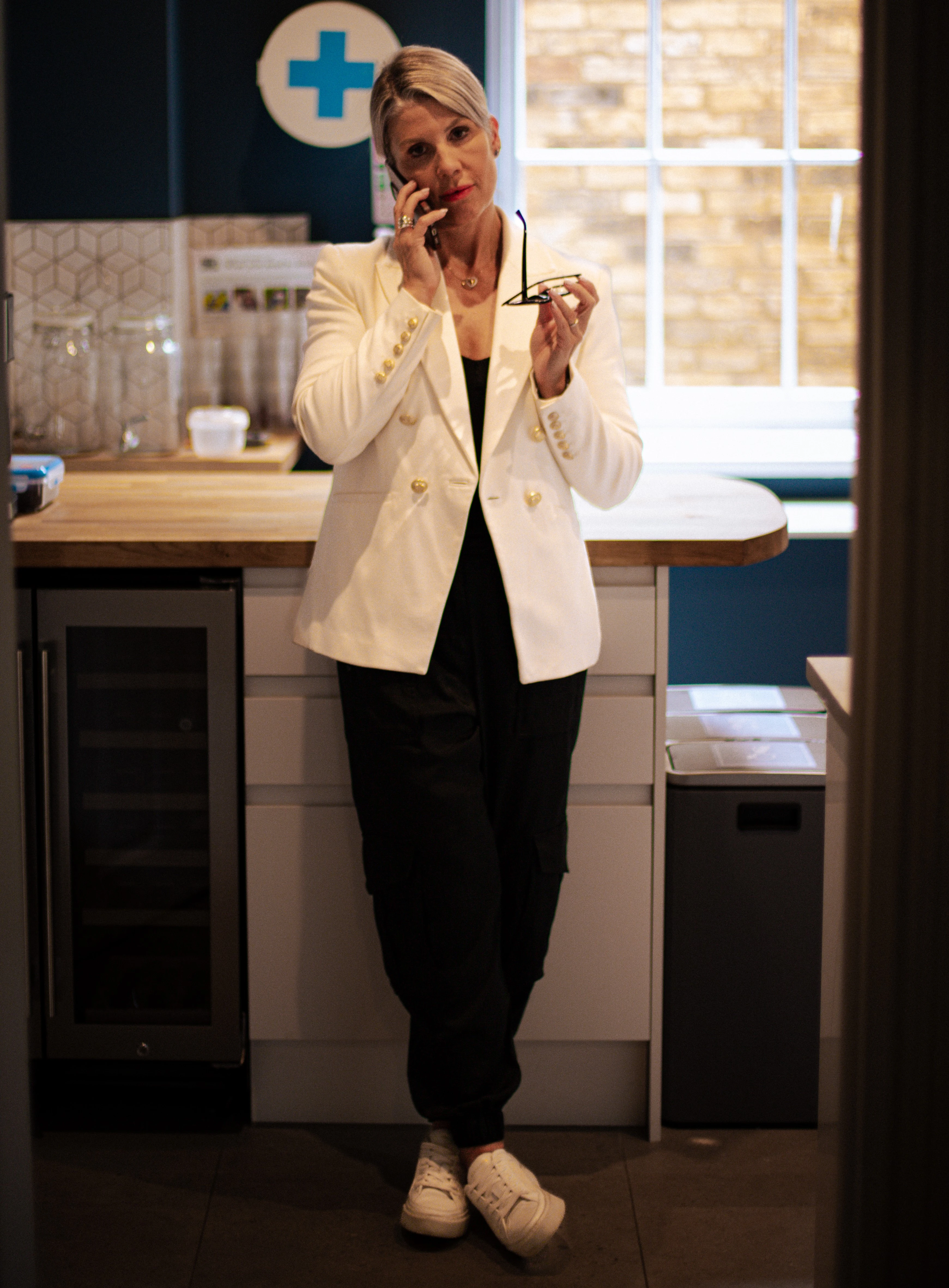 Donna Owen on phone